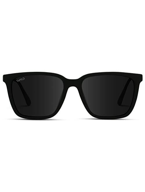 WearMe Pro WMP Eyewear Polarized Rectangular Metal Sunglasses Retro Shaped with Supreme UV400 Protection