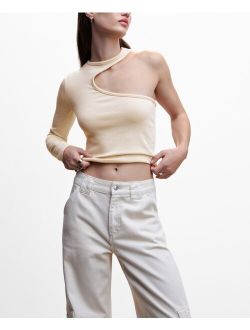 Women's Knit Asymmetric Top