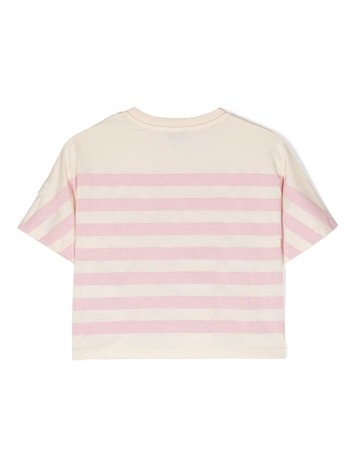 Moncler Enfant embroidered-logo cotton T-shirt