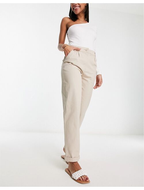 ASOS DESIGN chino pants in stone