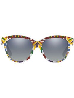 Eyewear Carretto print soft-round frame sunglasses