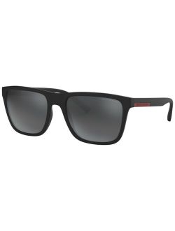 A|X ARMANI EXCHANGE Men's Low Bridge Fit Sunglasses, AX4080SF 57