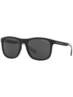 A|X ARMANI EXCHANGE Men's Low Bridge Fit Sunglasses, AX4049SF 57