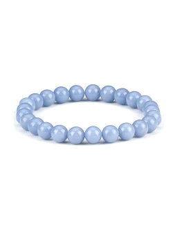 Cherry Tree Collection - Small, Medium, Large Sizes - Gemstone Beaded Bracelets For Women, Men, and Teens - 8mm Round Beads