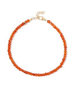 JIA JIA 14kt yellow gold carnelian beaded bracelet