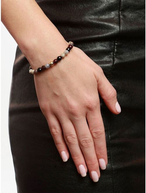 Nialaya Jewelry crystal-embellished beaded bracelet