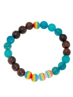 MACY'S Multicolor Colorful Beads Stretch Bracelet
