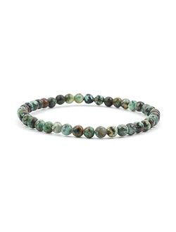 Cherry Tree Collection - Small, Medium, Large Sizes - Gemstone Beaded Bracelets For Women, Men, and Teens - 4mm Round Beads