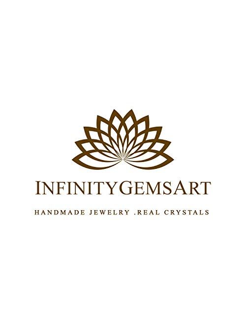 Infinitygemsart Garnet Bracelet, Unconditional Love Bracelet - Bring Happiness - Passion - Romance - Unisex Stretchable Elastic Bracelet - Men-Women Jewelry, January Birt