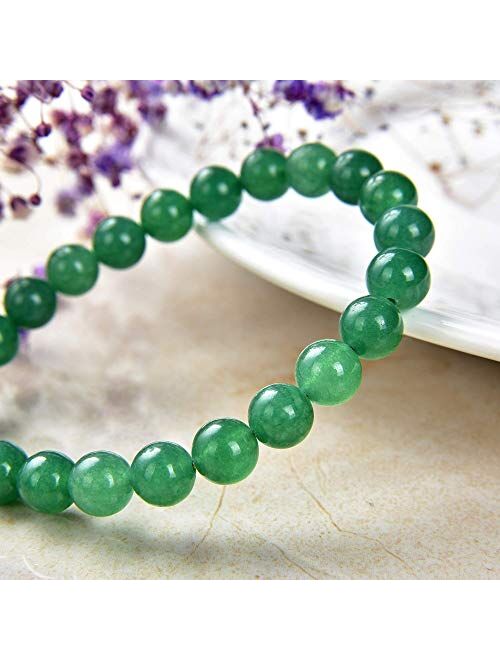 Crystal Agate ( Best Deals 2021) Green Aventurine Bracelet | Chakra Crystal Healing Gemstone Bracelet for Yoga Meditation| Semi Precious Handmade Indian Jade Jewelry for 