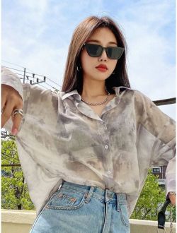 Tie Dye Drop Shoulder Shirt