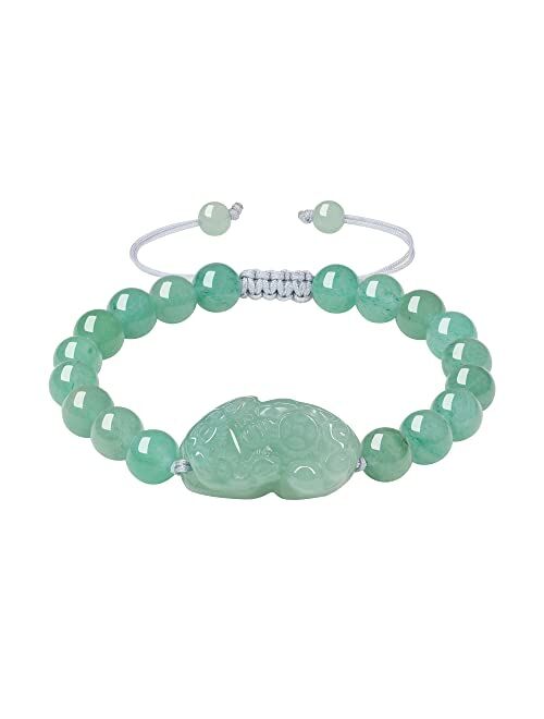 COAI Pixiu Pi Yao Charm Green Aventurine Stone Bracelet