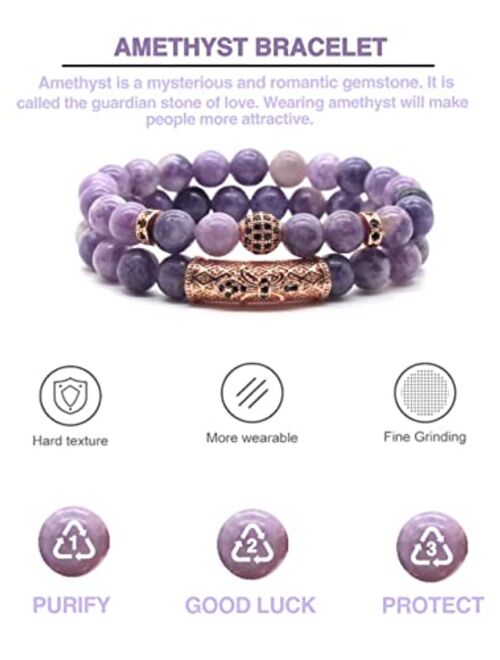 Gdlkpyhs Aquamarine Bracelet,8MM Healing Crystal Beads,Stretchable Stretch Bracelet,Youthfulness Bracelet,Yoga Chakra Bracelet,Bring Positive Energy, Balance Emotion,Love