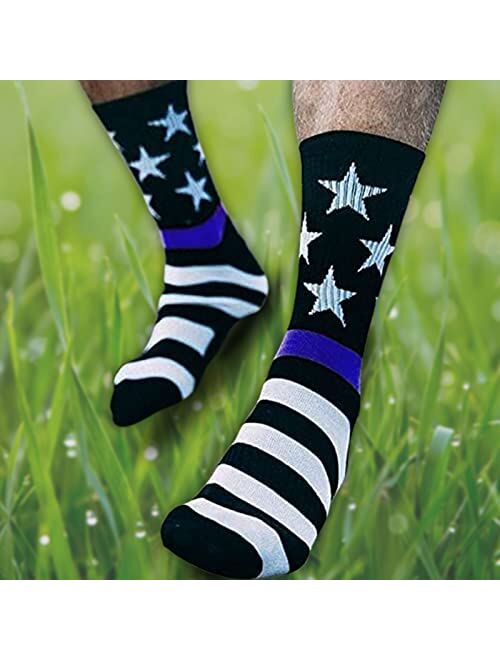 ZWW American Flag Socks For Men Or Women 4th July Middle Socks Star And Stripe Patriotic Freedom Day Gifts