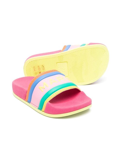 Marc Jacobs Kids rainbow rubber-sole slides