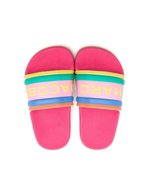 Marc Jacobs Kids rainbow rubber-sole slides