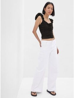 Cropped Ruched Top