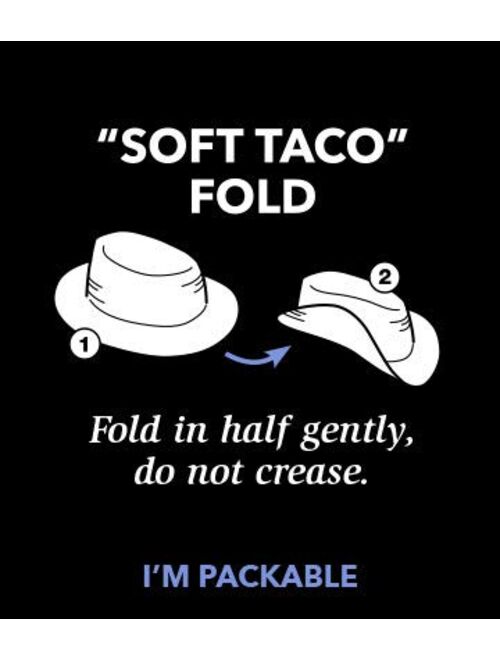 Wallaroo Hat Company Mens Palmer Fedora UPF 30+, Adjustable, Packable, Designed in Australia