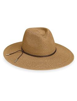 Womens Montecito Sun Hat UPF 50 , Broad Brim, Elegant Style, Designed in Australia.