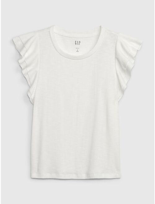 Gap Essential Rib Flutter Sleeve T-shirt