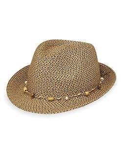 Womens Waverly Trilby Stylish Sun Protection, Lightweight, Adjustable, Packable, Bohemian Flair