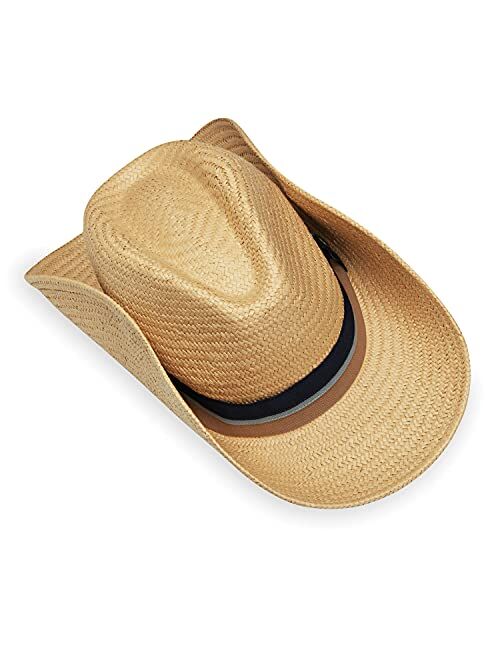 Wallaroo Hat Company Mens Turner Fedora UPF 50+, Packable, Adjustable, Designed in Australia