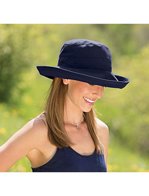 Wallaroo Hat Company Womens Casual Traveler Sun Hat UPF50, Broad Brim, Packable, Australian Design