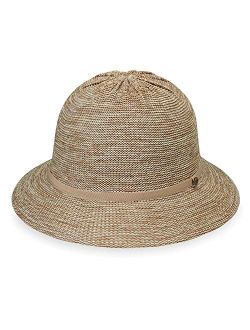 Women's Tori Sun Hat - UPF 50 2019, 2 1/2" Brim, Lined Poly-Straw, Designed in Australia