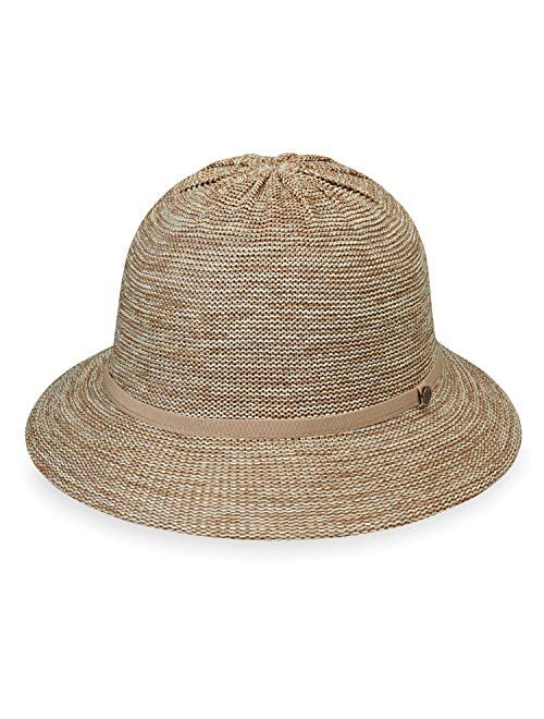 Wallaroo Hat Company Women's Tori Sun Hat - UPF 50 2019, 2 1/2" Brim, Lined Poly-Straw, Designed in Australia