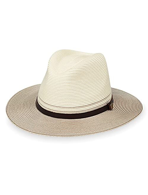Wallaroo Hat Company Mens Carter Fedora UPF 50+, Packable, Adjustable, Designed in Australia