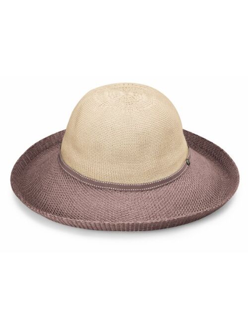 Wallaroo Hat Company Womens Victoria Two-Toned Sun Hat UPF 50+, Packable, Adjustable, Modern Style, Designed in Australia