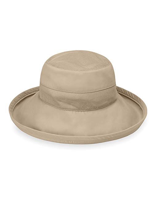 Wallaroo Hat Company Women's Seaside Sun Hat - UPF 50+ 4" Brim Microfiber Adjustable Fit