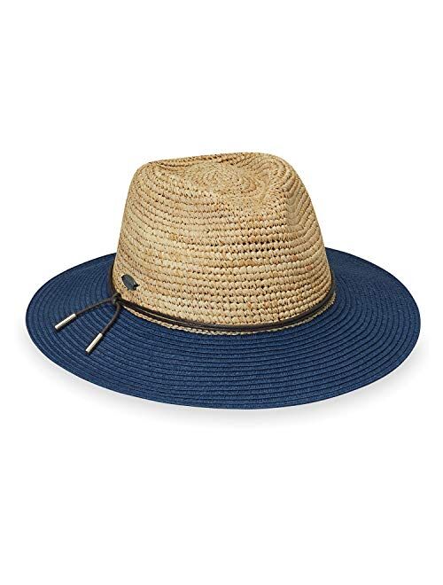 Wallaroo Hat Company Womens Laguna Fedora Two-Toned, Broad Brim, Adjustable, Elegant Style, Designed in Australia