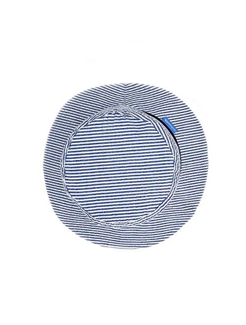 Wallaroo Hat Company Children's Sawyer Bucket Hat - UPF 50+, 2" Brim, Cotton, Adjustable, Fit 4-8 Yrs, Designed in Australia