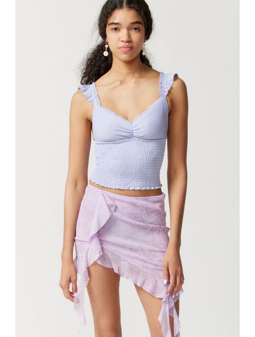 Urban Outfitters UO Sydney Smocked Tank Top