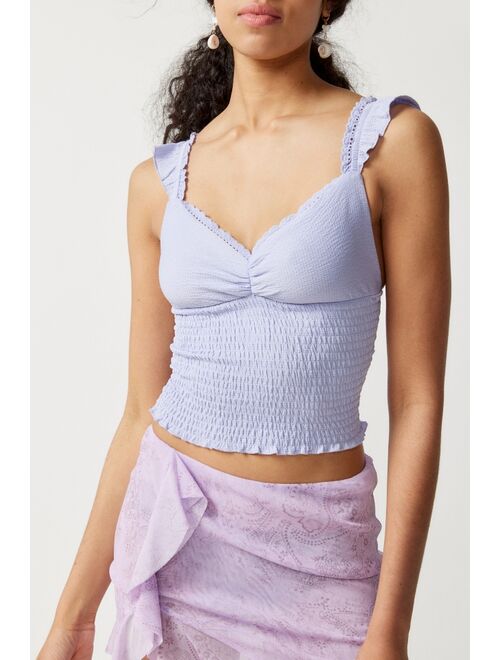 Urban Outfitters UO Sydney Smocked Tank Top