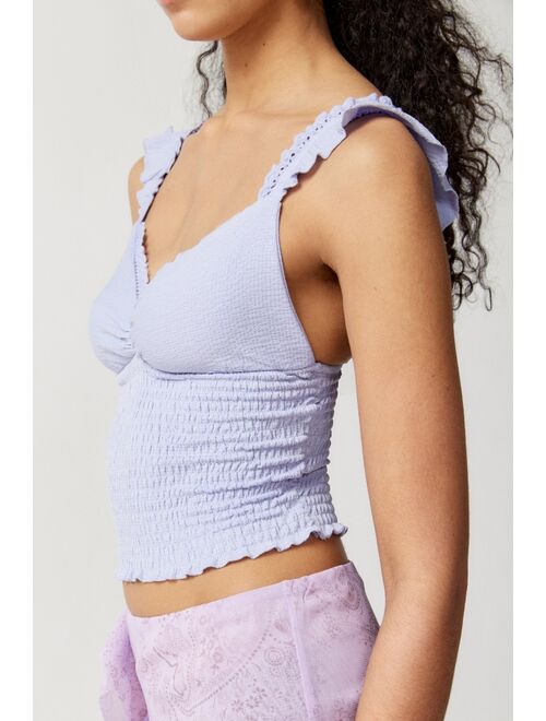 Urban Outfitters UO Sydney Smocked Tank Top