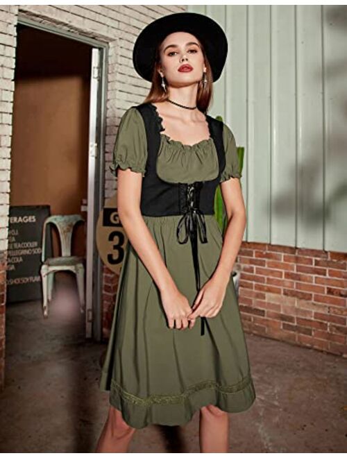 Scarlet Darkness Women 2023 Summer Dress Square Neck Sleeveless High Low Fairy Dress Steampunk Dress