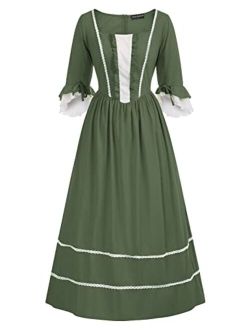 Women Pioneer Colonial Costume Prairie Civil War Dresses