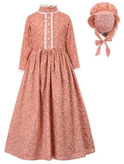 Colonial Girls Dress Prairie Pioneer Costume