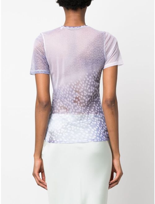 OUR LEGACY sheer floral-print T-shirt