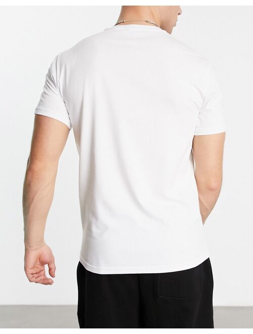 Emporio Armani Bodywear 2 pack lounge t-shirts in white