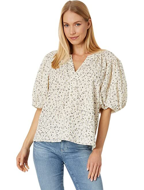 Vince Camuto Raglan Puff Sleeve Blouse