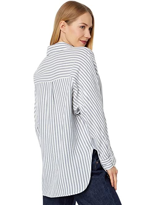 Madewell Long Sleeve Dolman Shirt - Taosen Double Gauze Stripe