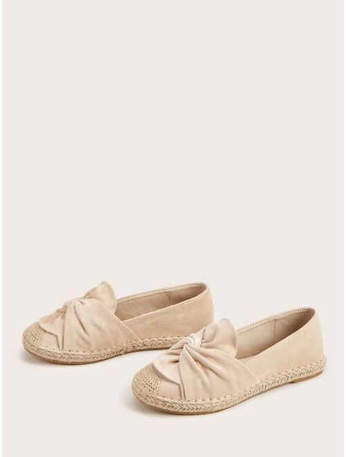 Menershe Shoes Runched Espadrille Flats
