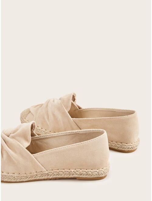 Menershe Shoes Runched Espadrille Flats
