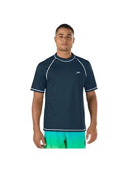 Men's Uv Swim Shirt Short-Sleeve Loose Fit Easy Tee