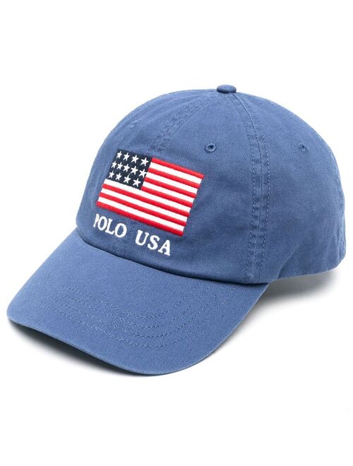 Polo Ralph Lauren USA-flag detail baseball cap