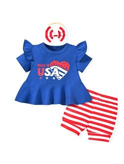 Aalizzwell Baby Girls 4th of July Oufit
