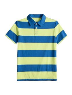 Boys 8-20 Sonoma Goods For Life Adaptive Easy Dressing Striped Polo